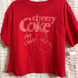 Coca Cola Cherry Red Crop Top